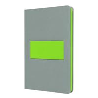 Sigel LS201 Notitieboek Linescape Hardcover DIN A5 Gelinieerd Lichtgrijs, Neon-groen Aantal paginas: 88 - thumbnail