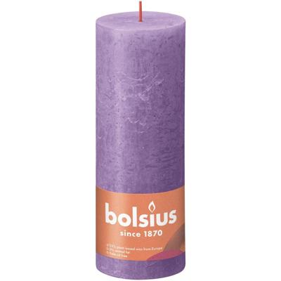 Bolsius kaars rustiek 7x19 cm helder violet