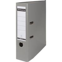 Pergamy ordner, voor ft A4, uit PP en papier, met beschermrand, rug van 8 cm, grijs - thumbnail