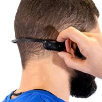 Silvergear® Bone Conduction-Sportkoptelefoon | Bluetooth 5.0 | IPX6 Waterdichte Sportkoptelefoon | 6 Uur Speeltijd | Voor Sport, Luisteren en Fietsen | Open-ear sportkoptelefoon | Zwart - thumbnail