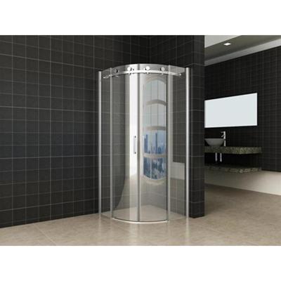 Wiesbaden 1/4 r. cabine 2 schuifdeuren 900x900x2000 chr.8 mm NANO