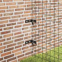 VidaXL Wand hoekverbinding 10 sets antraciet - thumbnail