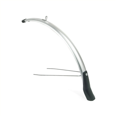 Eurofender Snello Voorspatbord PVC 28 Inch 51 mm Zilver