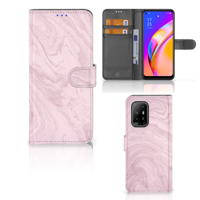 OPPO Reno5 Z | A94 5G | Bookcase | Marble Pink - Origineel Cadeau Vriendin - thumbnail