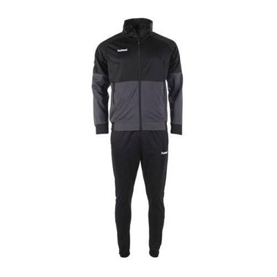 hummel Authentic Full-Zip Trainingspak Zwart Grijs hummel Authentic Full-Zip Trainingspak Zwart Grijs