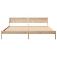 Bedframe met hoofdeinde Bruin 180 x 200 cm Massief grenenhout - thumbnail