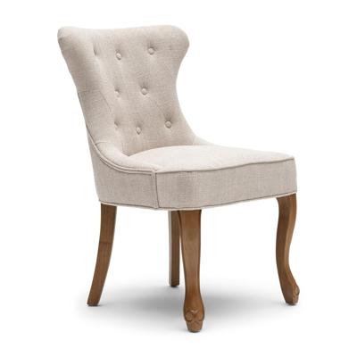 Rivièra Maison Eetkamerstoel 'George' Chenille Jacquard, kleur Glossy Flax