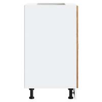 Keuken onderkast "Porto" bewerkt hout oud houtkleurig - thumbnail