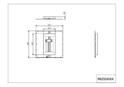 Trio PlafonnièreAlpha 45cm - 3000K zwart - R62324532