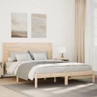 Bedframe extra lang zonder matras massief hout 140x210 cm - thumbnail