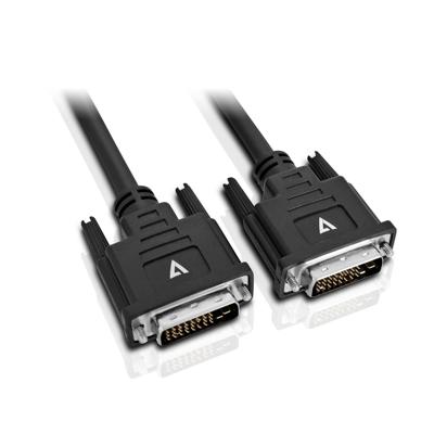 V7 V7DVIDVI-5M-BLK-1E DVI-D naar DVI-D kabel 5m videokabel-adapter