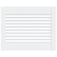 Kastdeur met lamellen 39,5x49,4 cm massief grenenhout wit - thumbnail