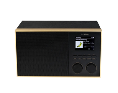Geneva DeCon S internet, DAB+ en FM radio met Spotify en Bluetooth - messing/zwart Geneva DeCon S internet, DAB+ en FM radio met Spotify en Bluetooth - messing/zwart