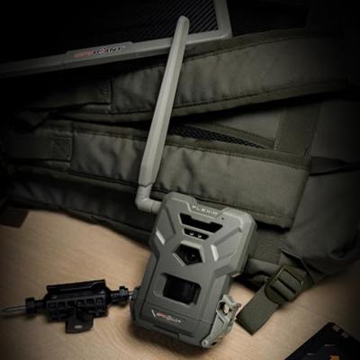 Spypoint FLEX-M Wildcamera 28 Mpix Geluidsopnames, 4G beeldoverdracht, GSM-module Grijs-groen (mat)