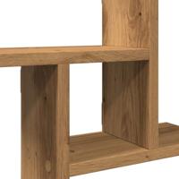 Wandschappen 2 st 38x12x38 cm bewerkt hout artisanaal eiken - thumbnail