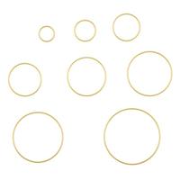 Vaessen Creative • snijmallen cirkels 8st. - thumbnail