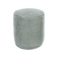 Kave Home Poef 'Brunetta' Velvet, kleur Lichtblauw - thumbnail