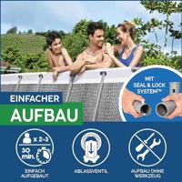 Bestway Zwembad power steel set rechthoek rotan 404 - thumbnail