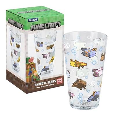 Minecraft Pint Glass Axolotl