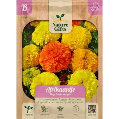 Afrikaantje hoge erecta mengsel 40st Afrikaantje hoge erecta mengsel 40st