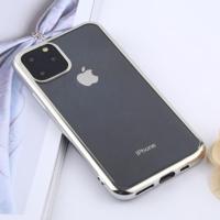 Transparante TPU anti-drop en waterdichte mobiele telefoon beschermende case voor iPhone 11 Pro (2019) (zilver) - thumbnail
