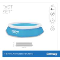 Bestway Opblaasbaar Zwembad Volwassenen Ring met Filter 305x66 cm Tuin 57458 - thumbnail