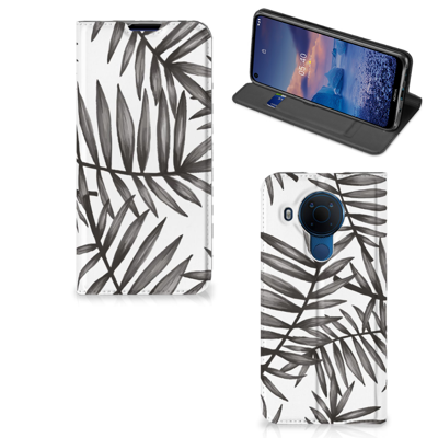 Nokia 5.4 Smart Cover Leaves Grey Nokia 5.4 Smart Cover Leaves Grey