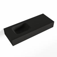 MONDIAZ LEX Urban vrijhangende solid surface wastafel 80cm. Positie wasbak links - thumbnail