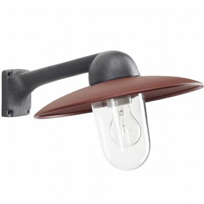 KS Verlichting Industrie stallampFabrique zwart met retro bruin - 1189RD