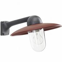 KS Verlichting Industrie stallampFabrique zwart met retro bruin - 1189RD - thumbnail