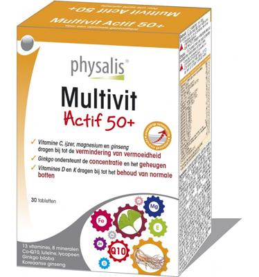 Physalis Multivit actif 50+ 30 Tabletten