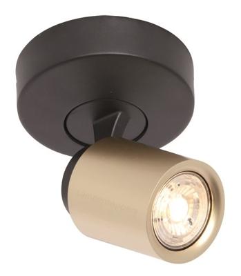 Freelight Spot Razza 1 lichts GU10 zwart goud