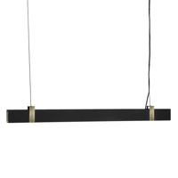 Hanglamp led verlichting boven bureau zwart goud &apos;Lilt&apos; l115cm - thumbnail