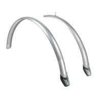 Eurofender Kunststof spatborden set 28 inch zilver - thumbnail