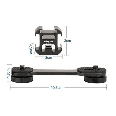 Ulanzi PT-3 Triple Cold Shoe Mount voor Gimbal, Camera en Smartphone Rig