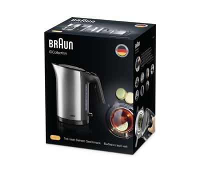 Braun WK5100BK Waterkoker 1.7L 2200W RVS/Zwart