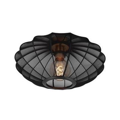 Lucide CORINA - Plafonnière - Ø 40 cm - 1xE27 - Zwart