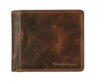 Portemonee Maverick The Original met kleingeldvak RFID leer bruin - thumbnail