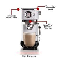 Ariete moderna espresso slim 1381/14 espressomachine (wit) - thumbnail