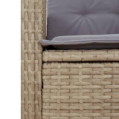 2-delige Tuinset met kussens poly rattan beige 2-delige Tuinset met kussens poly rattan beige