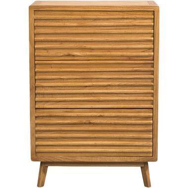 Ladekast Cinta 3 lades - naturel - 70x40x102 cm