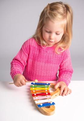 Boogie Bee Metallophone wood met 8 noten
