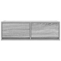 Tv-meubel 80x31x25,5 cm bewerkt hout grijs sonoma eikenkleurig - thumbnail