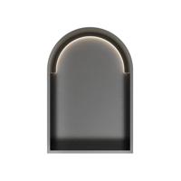 Hotbath &MORE Inbouwnis Toogmodel 30x45x10cm met LED IP44 Geborsteld Gunmetal PVD - thumbnail