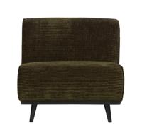 WOOOD Bank 'Statement' 1-zits Element, Rib, kleur Warm Groen - thumbnail