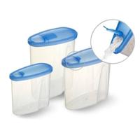 Sunware Club Cuisine strooidoos 0,9 liter transp/transp-blauw - thumbnail