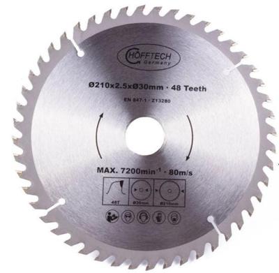 Producten/cirkelzaagblad 210mm 48tds