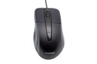 Optische Muis Nilox MOUSB1001 1000 DPI Zwart - thumbnail