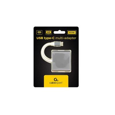 Gembird A-CM-HDMIF-02-SG USB grafische adapter 3840 x 2160 Pixels Grijs