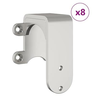 Schuifdeur onderdelenset 366 cm roestvrij staal zilverkleurig